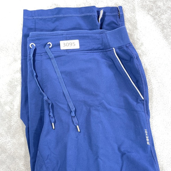 healing hands Pants - Healing Hands HH360 Scrub Pants Women Large Blue Cargo Drawstring Yoga Waist